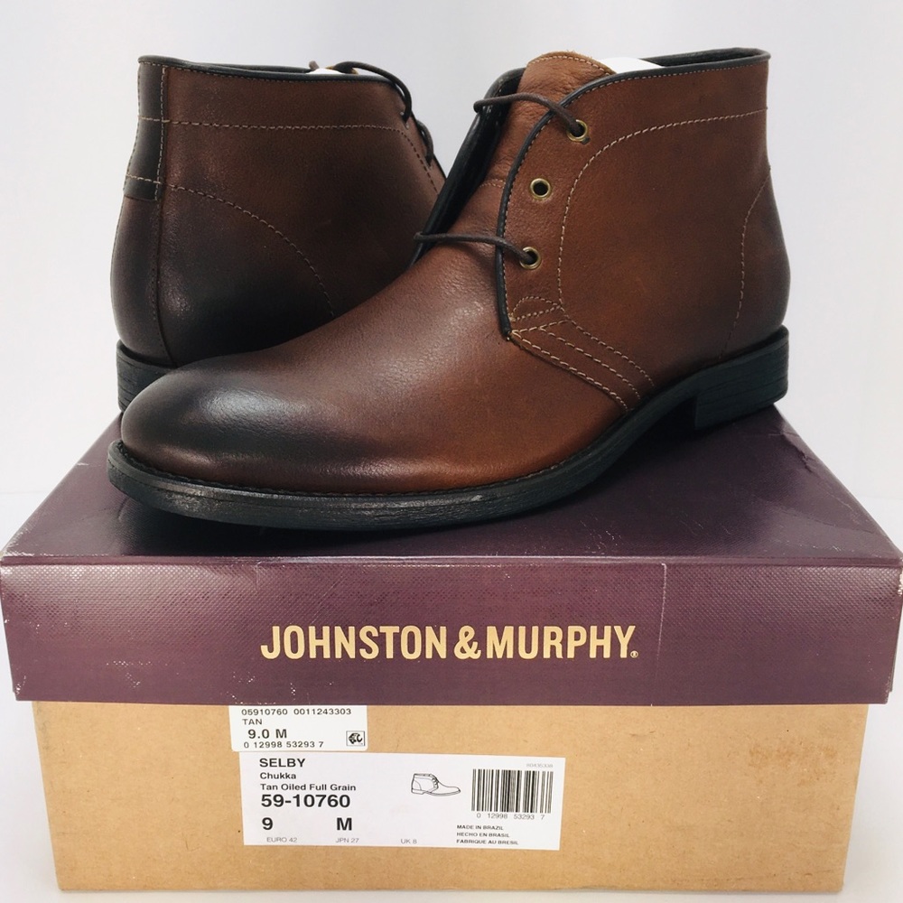 Johnston & Murphy Men's Size 9M Selby Chukka Boots